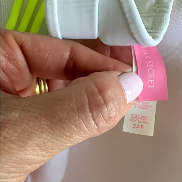 Victoria’s Secret The Midi Beach Bandeau Push-Up Bikini Set 34B - M Bottom NWT - Picture 4 of 12